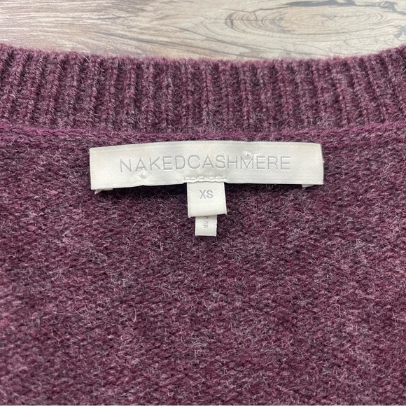 Naked Cashmere Aria Deep V-Neck Cashmere Sweater Womens Sz XS - Picture 4 of 6
